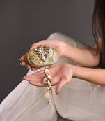 Sitara viral nano clutch bag - gold