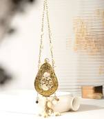 Avacado viral nano clutch bag - antique gold