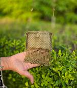 Lifafa fringe clutch bag gold