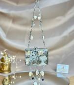 Khwaish viral nano clutch bag - silver