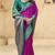 purple satin silk blend woven saree with unstitched blouse piece