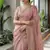 Pink Color Beautiful Embroidery detailling Satin Silk Saree