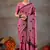 Raag varnam pink handloom print cotton saree