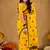 Raag varnam mustrad yellow handloom print cotton saree