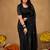 Raag varnam black  handloom gini cotton saree