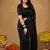 Raag varnam black  handloom gini cotton saree