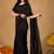 Raag varnam black  handloom gini cotton saree