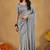 Raag varnam grey handloom gini cotton saree