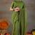 Raag varnam green handloom gini cotton saree