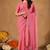 Raag varnam pink handloom gini cotton saree