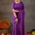 Raag varnam purple handloom gini cotton saree