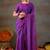 Raag varnam purple handloom gini cotton saree