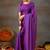 Raag varnam purple handloom gini cotton saree