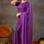 Raag varnam purple handloom gini cotton saree
