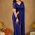 Raag varnam royal blue handloom gini cotton saree