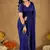 Raag varnam royal blue handloom gini cotton saree