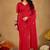 Raag varnam red handloom gini cotton saree