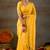 Raag varnam yellow handloom gini cotton saree