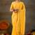 Raag varnam yellow handloom gini cotton saree