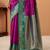 purple satin silk blend woven saree with unstitched blouse piece