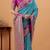 greytin silk blend woven saree with unstitched blouse piece