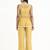  yellow organza western style co-ord set