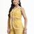  yellow organza western style co-ord set