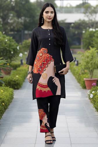  muslin black co-ord set