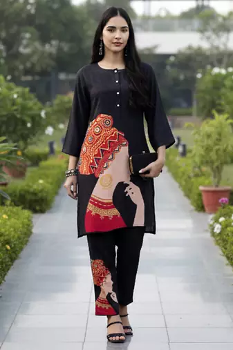  muslin black co-ord set