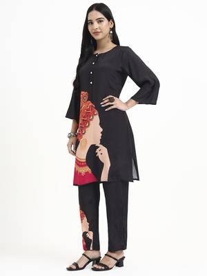  muslin black co-ord set 2