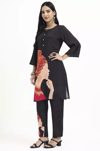  muslin black co-ord set