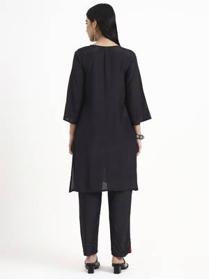  muslin black co-ord set 3