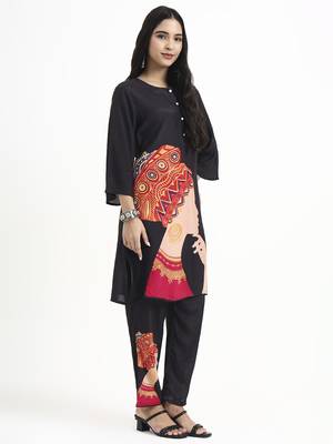  muslin black co-ord set 5