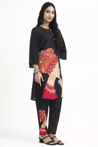  muslin black co-ord set