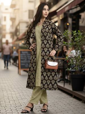  black cotton jacket co-ord set 1