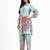  turquoise blue digtal print straight muslin co-ord set