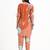  orange digtal print a-line muslin co-ord set