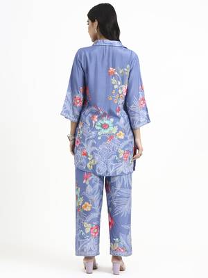  blue muslin co-ord set 3