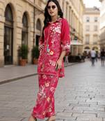  pink muslin co-ord set