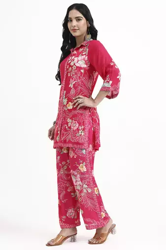  pink muslin co-ord set
