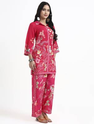  pink muslin co-ord set 5