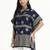  navy blue cotton kaftan top