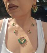 Invisible chain necklace set - lotus