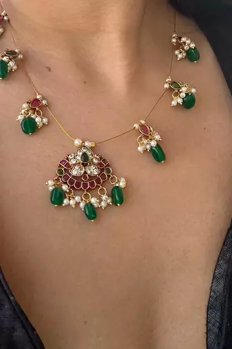 Invisible chain necklace set - mandakani