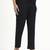  black mid-rise ankle-length regular fit poplin pants