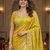 Yellow Color Fancy Designer Satin Silk Saree