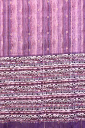 women's purple dola silk blend digital print saree with unstitched blouse piece