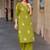 Floral Embroidered V-Neck Thread Work Straight Kurta With Palazzo