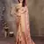 women's cream dola silk blend digital print saree with unstitched blouse piece