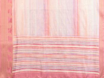 women's light pink dola silk blend digital print saree with unstitched blouse piece 5
